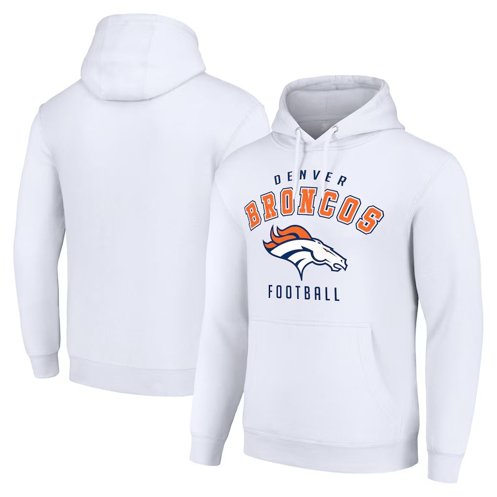 Men 2026 NFL Denver Broncos White Hoodie hooded style 03->denver broncos->NFL Jersey
